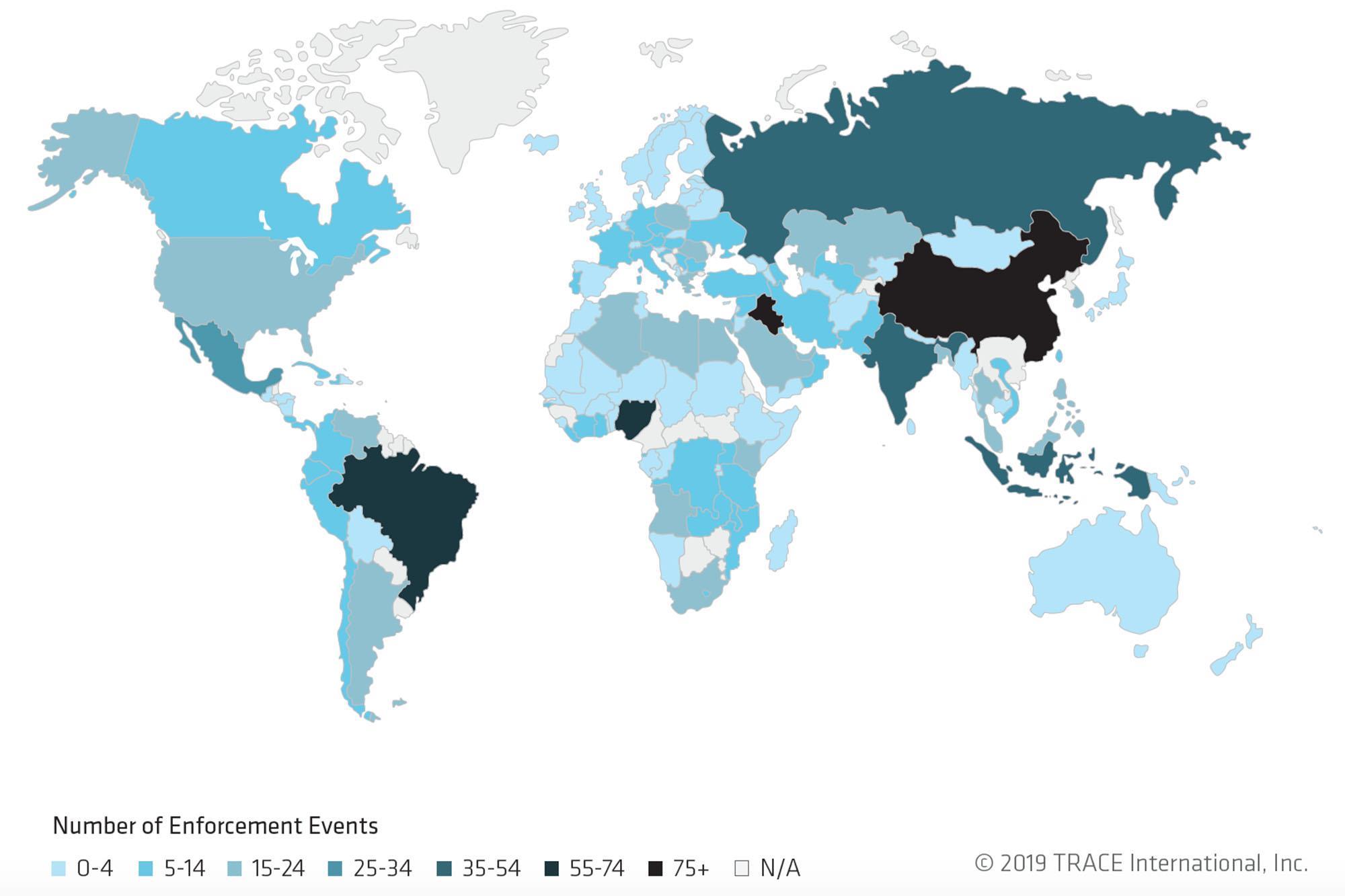 A global look at anti-bribery enforcement activity | Article ...