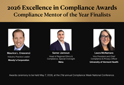 Compliance Mentor of the Year Finalists - Finalist