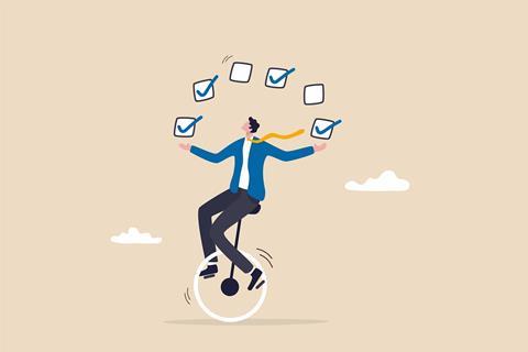 Business juggling