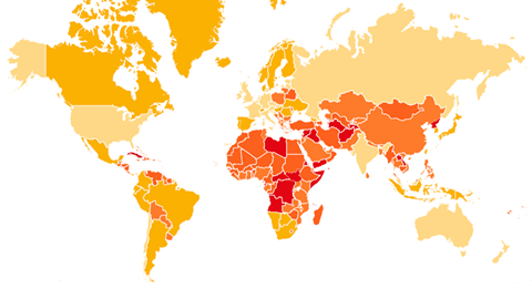 Corruption map