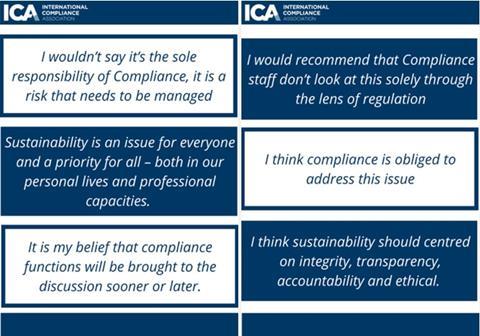 ICA sustainability poll