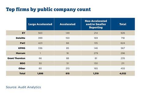 Top audit firms 2021